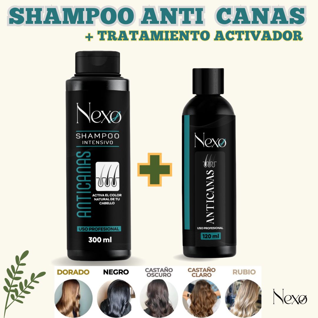SHAMPOO ANTICANAS NEXO + TRATAMIENTO ACTIVADOR
