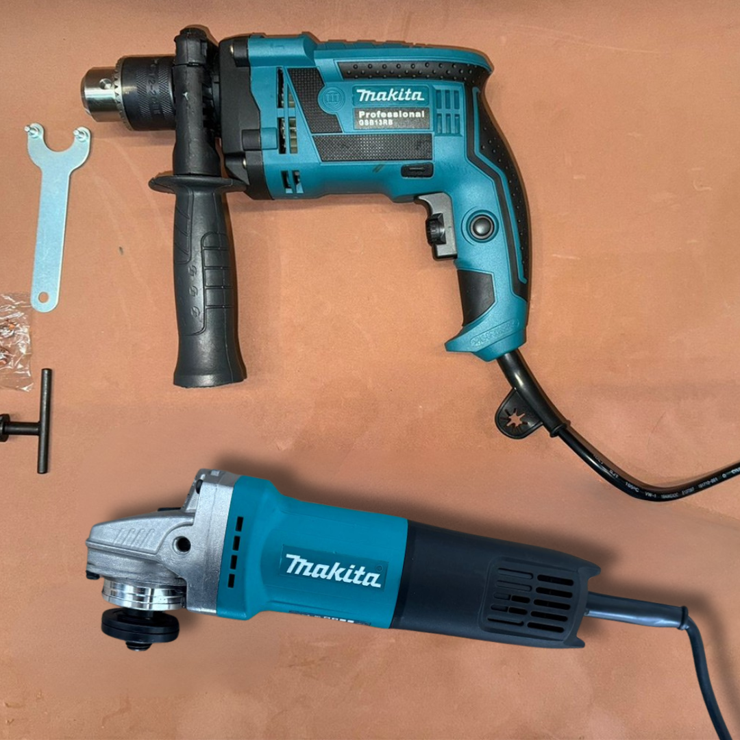 Combo Taladro percutor y Pulidora Makita