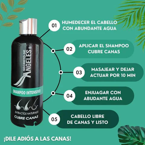 .Shampoo Cubre Canas SECRETO DE ÁNGELES + 2 OBSEQUIO