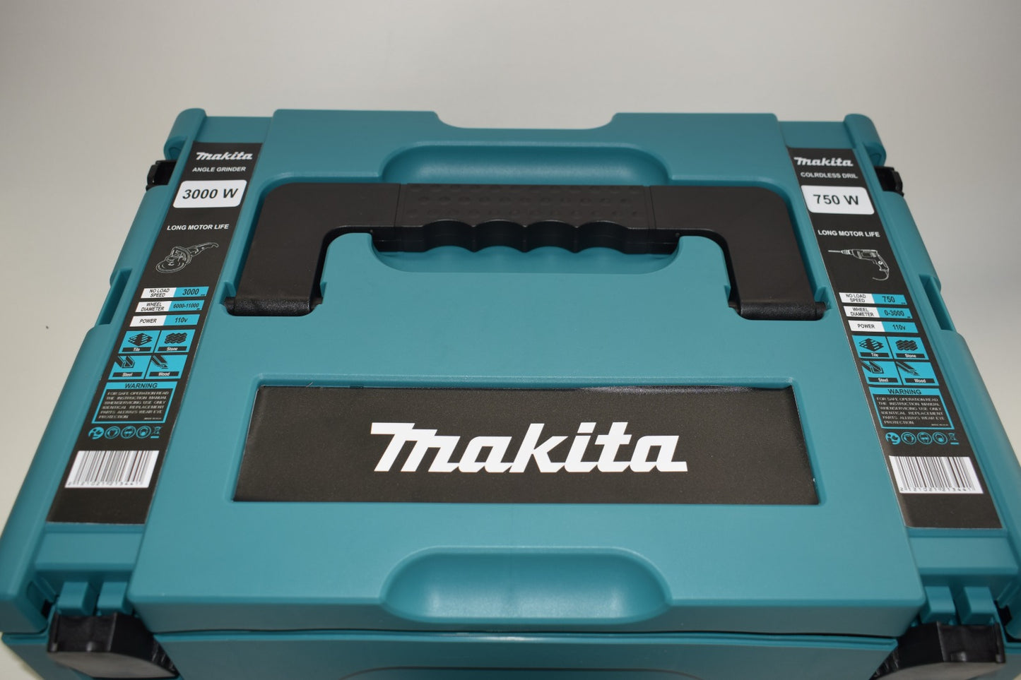 Combo Taladro percutor y Pulidora Makita + Maletín
