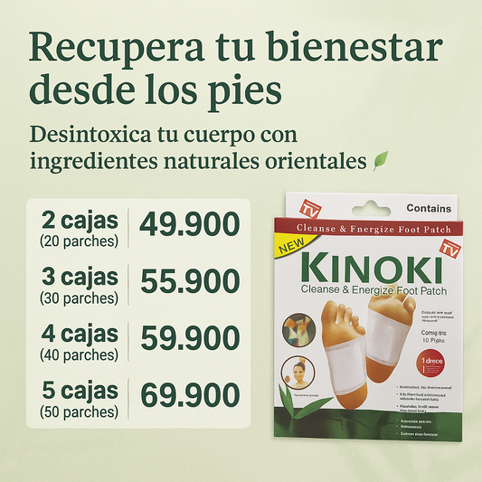 Parches Kinoki Para Pies Caja X 10