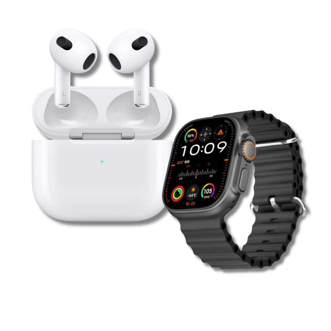 COMBO1: Smart Watch T10 Ultra + Airpods Tercera Generación