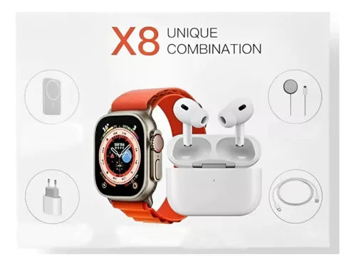 Reloj Smartwatch X8 Ultra Y Audífonos Airpods