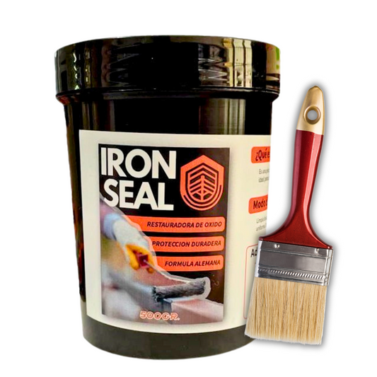 Iron Seal - Elimina óxido al instante – Sin lijar, sin pulir - 500gr + Brocha