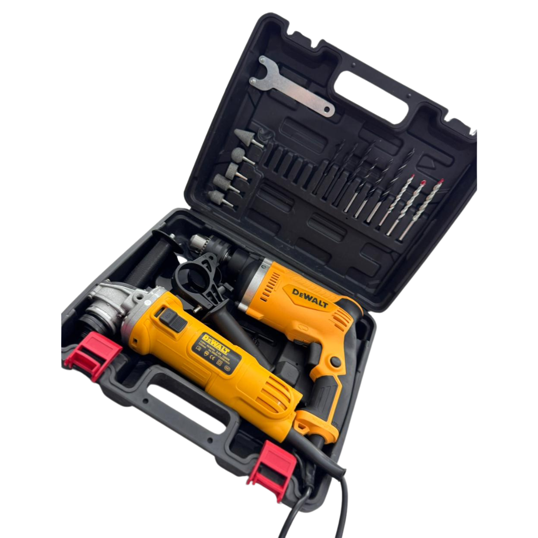 Kit Taladro + Pulidora Cableada DeWalt