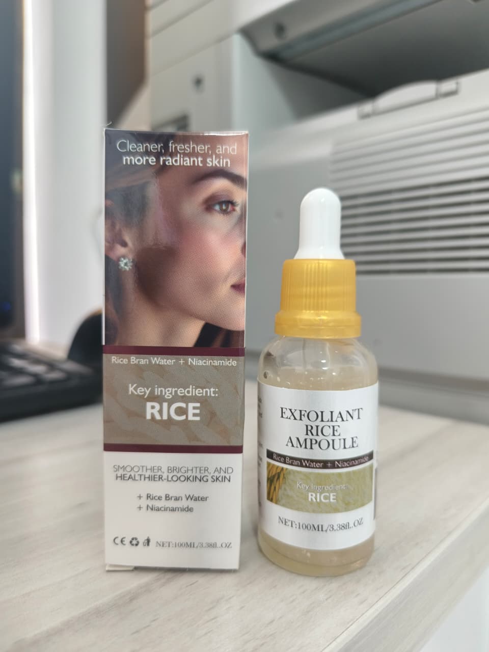 Dr Melaxin tratamiento Koreano Facial 2x1 - Ampolla de Arroz Blanco y Negro