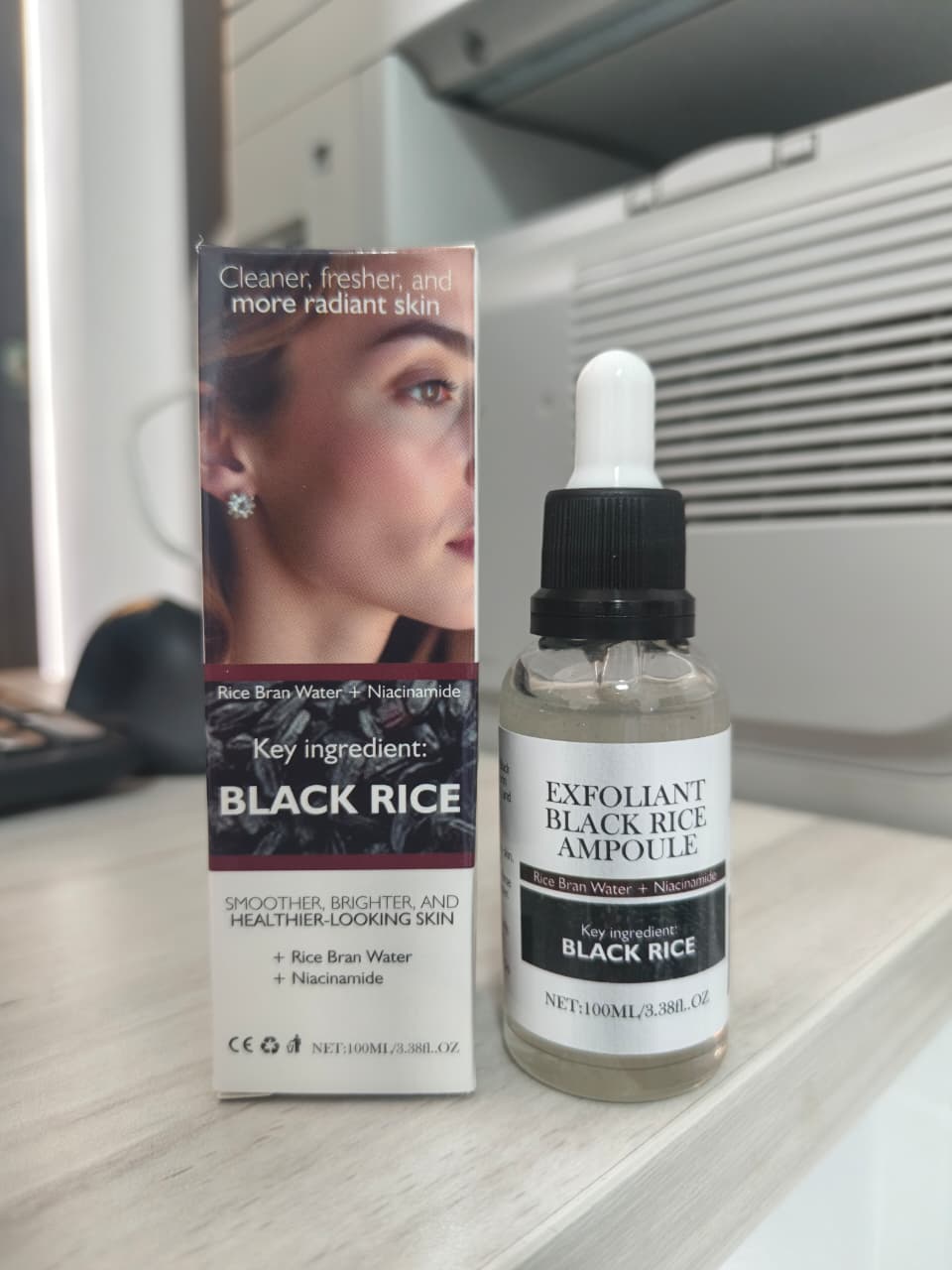 Dr Melaxin tratamiento Koreano Facial 2x1 - Ampolla de Arroz Blanco y Negro