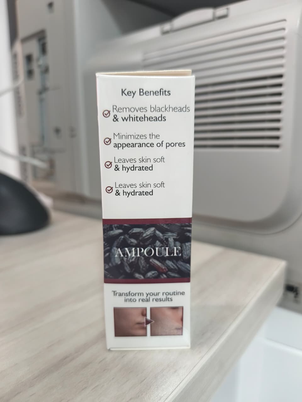 Dr Melaxin tratamiento Koreano Facial 2x1 - Ampolla de Arroz Blanco y Negro